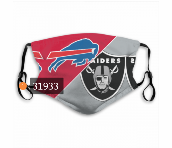 NFL Buffalo Bills 182020 Dust mask with filter->nfl dust mask->Sports Accessory